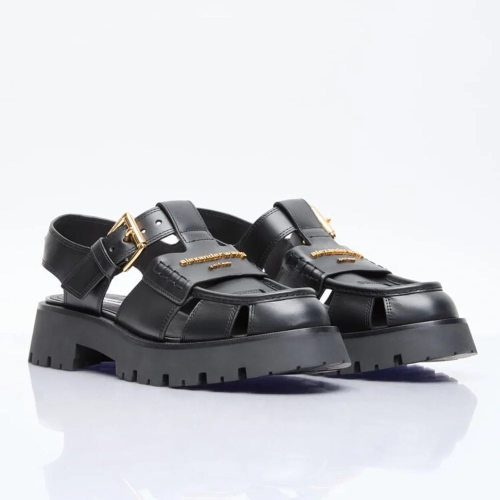 New Authentic Alexander Wang Carter Platform Fisherman Sandal (Women)